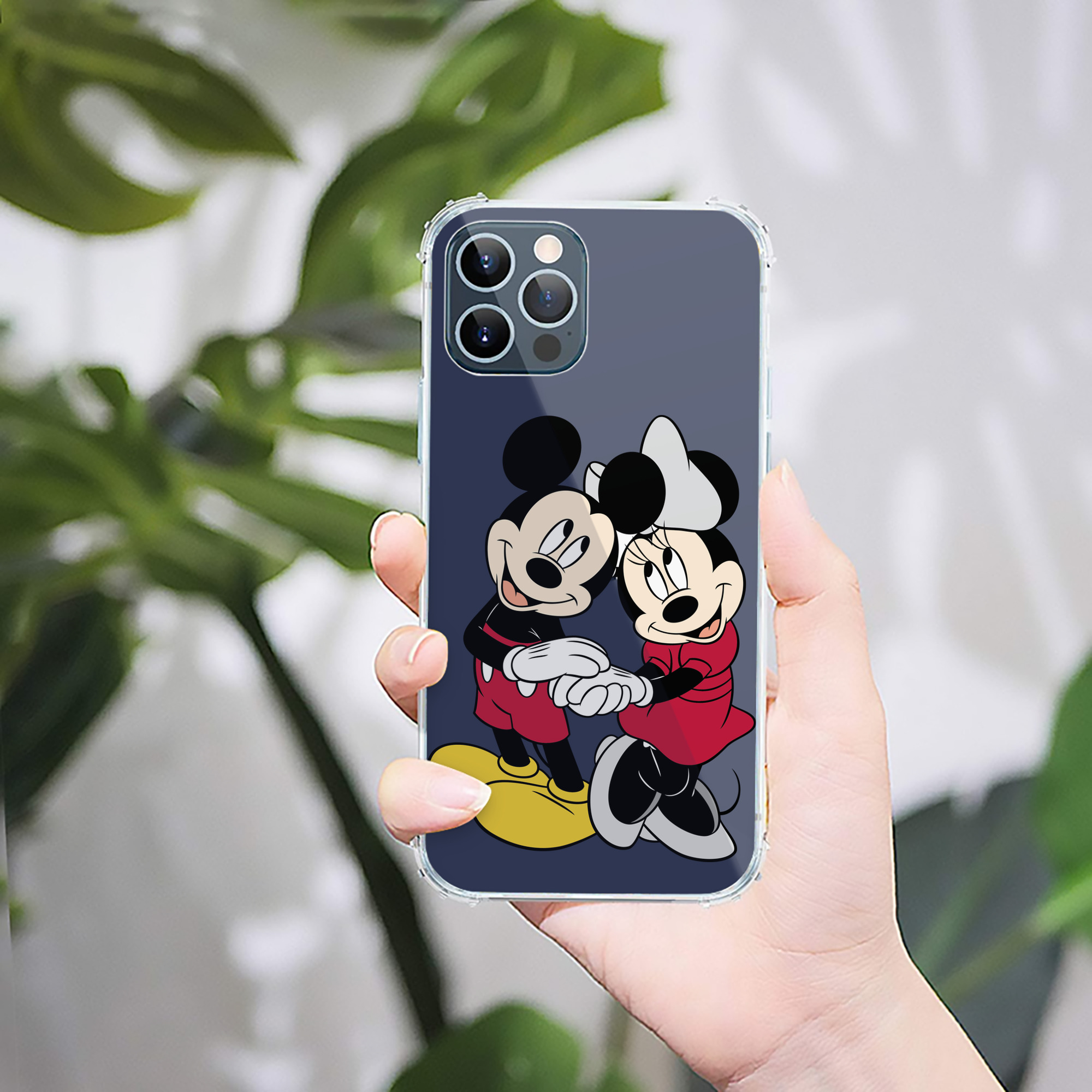 （画像用） ミッキーマウス Mickey Mouse 【iPhone 12シリーズ対応】透明スマホケース（クリアソフトケース）